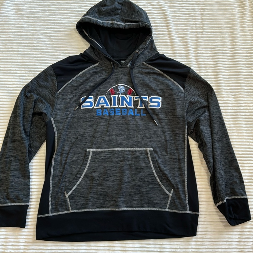 Signature Concepts Minnesota Saints Baseball Embroidered Hooded Sweatshirt Large